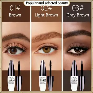 Easy Peel-Off Eyebrow Gel-Waterproof&Sweatproof, Long-Lasting Black or BrownTattooTint, Film Forming, Medium Coverage for AllSkinTypes