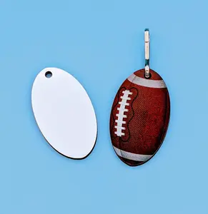 Sublimation Football Blanks - Keychain Blanks