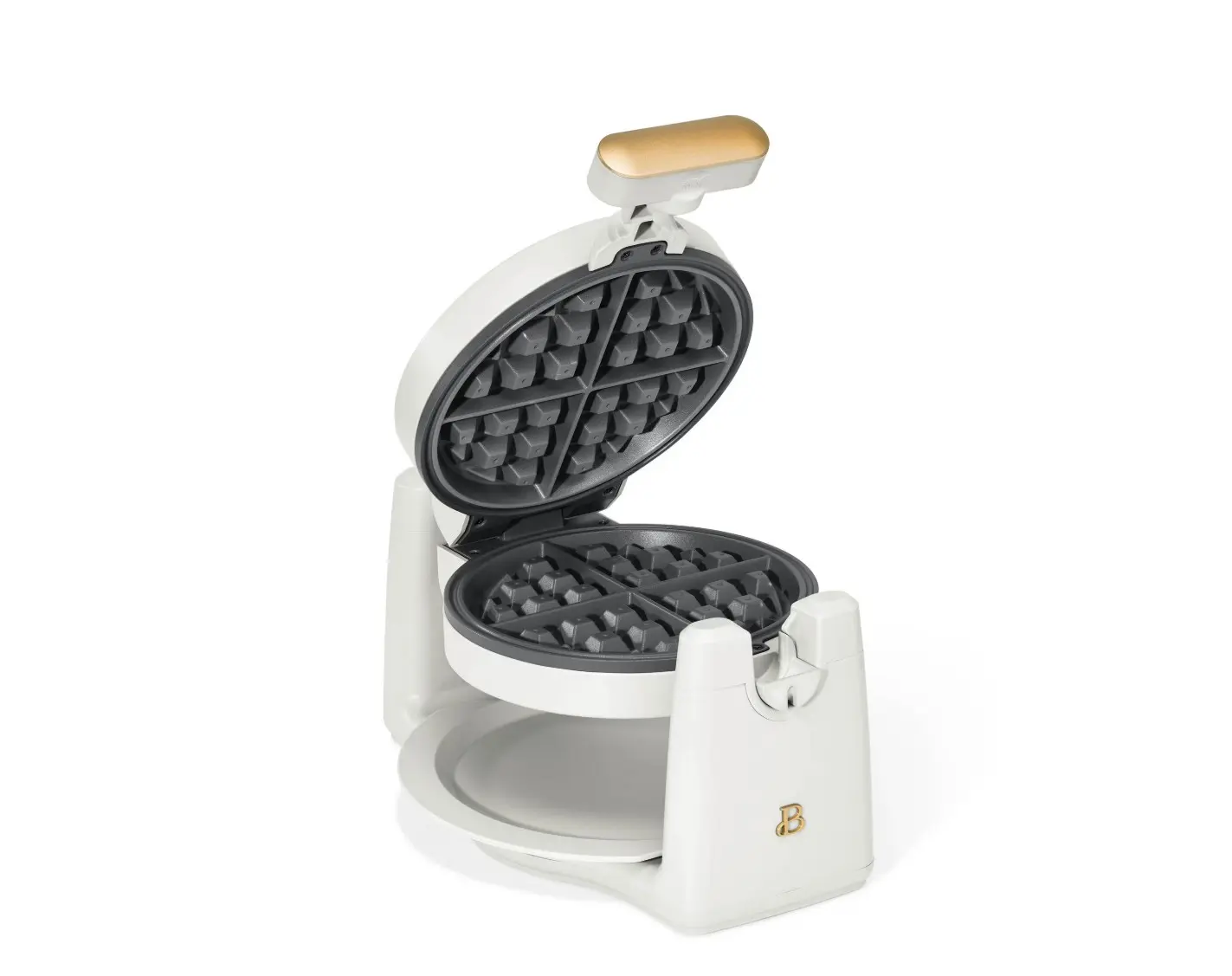 Rotating Belgian Waffle Maker, White Icing by Drew Barrymore