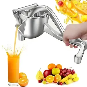 Hand Juicer Squeezer, Fruit Juice Extractor - Aluminum Manual Press Juicer with Ergonomic Grip for Juice Extraction of Pomegranates Citrus & More, Durable Compact Easy to Use & Clean Manual Citrus Juicer