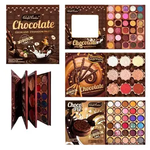 Colorful Rainbow Chocolate Cocoa Love 63 Eyeshadow Palette - Richly Pigmented Blendable Formulas with Sweet Chocolate Inspired Designs for Daily Party & Creative Makeup Looks Safe High-Quality for All Beauty Enthusiasts - Smooth eye shadow