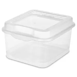 Sterilite Clear Plastic Flip Top Latching Storage Box Container w/ Lid (36 Pack)