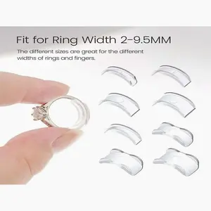 Band Sizers For Band Clear And Widths. graceful For Rings Easy-Clip ladies band Mm Loose Loose 8pcs Adjuster For Loose band Spacers Luxury band 2-9.5 ladies band For Man Rings Gift Adjusta