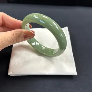 Full Green Type A 100% Natural Jadeite (Emerald) Bangle for Women