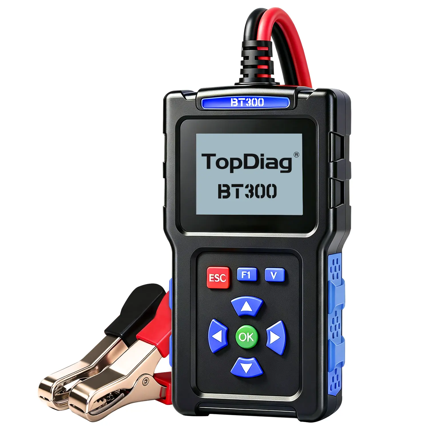 TopDiag BT300 LCD Automotive Battery Load Tester, 12V/24V 20-2000 CCA Vehicle Diagnosis Car Tool for Cars Trucks, Motorcycle, ATV, SUV, Car Tools