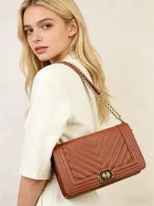 Women's Square Single Shoulder, Chain Design, Fashion Luxury Flap Square Bag, Elegant Embossed Bag, Classic Shoulder Bag, Stylish Ladies' Accessory for Daily Use