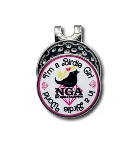Birdie Girl Ball Marker & Hat Clip