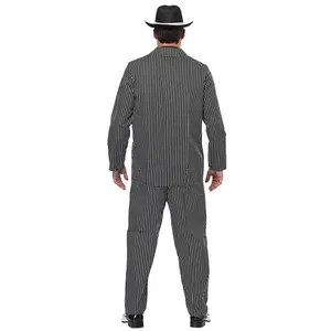 Men's Wide Pin Stripe Gangster Costume