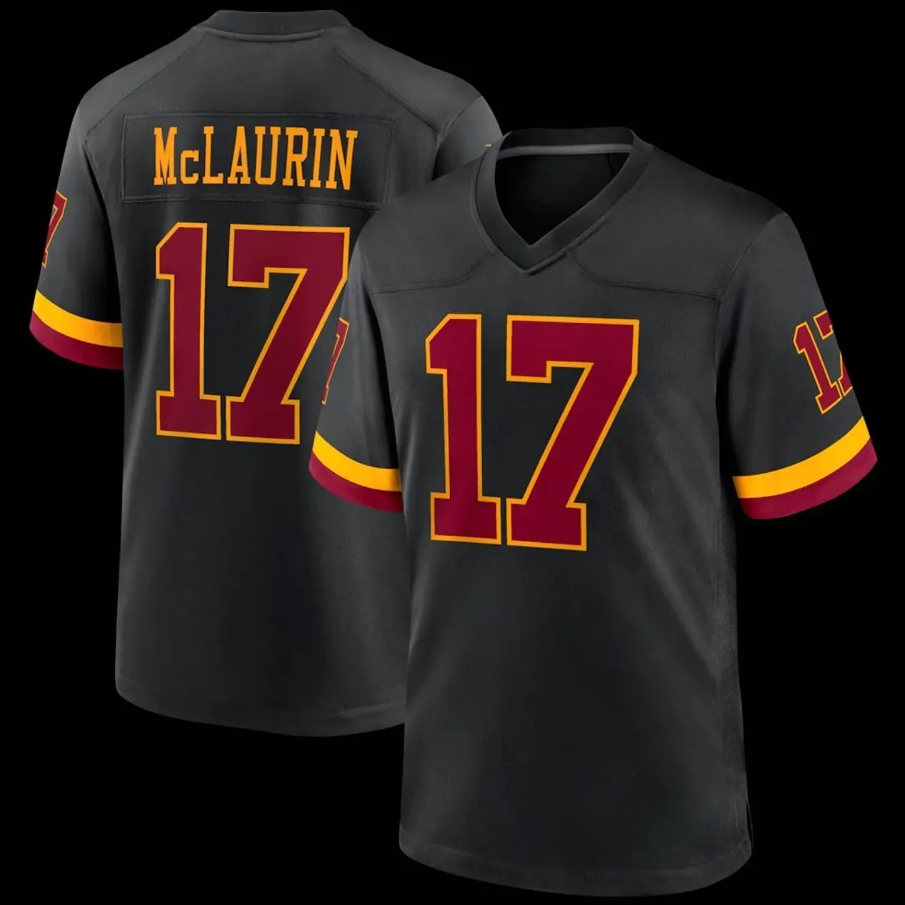 Unisex Football inspired by McLaurin 17 Washington Hail Raiser Alternate Game Jersey - Black