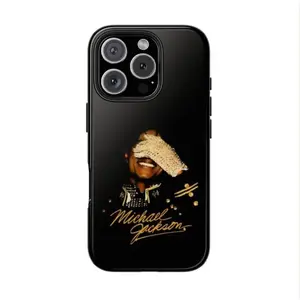 Michael Jackson Phone Case Gold Signature Iconic Glove Cover for iPhone 17 16 15 14 Pro Max Plus Pop King Luxury Matte Shockproof Protective Shell
