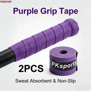 2-Pack Elastic Athletic Tape, Self-Adhesive Sweat-Absorbent Durable Breathable Non-Slip Wrist Tape for Fitness Equipment, Rackets, Cycling Bikes, Bars (Fashion Accessory for Sports Enthusiasts)