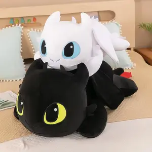 30-40cm Large Toothless Dragon Plush Body Pillow Cute Cartoon Dragon Soft Decorative Stuffed Body Pillow Anime Sleeping Cushion