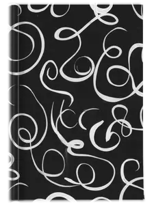 B&W Squiggles Journal