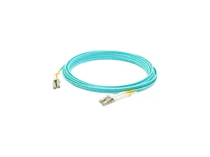 AddOn 10m Laser Optimized Multi-Mode fiber (LOMM) Duplex LC/LC OM4 Aqua Patch Cable