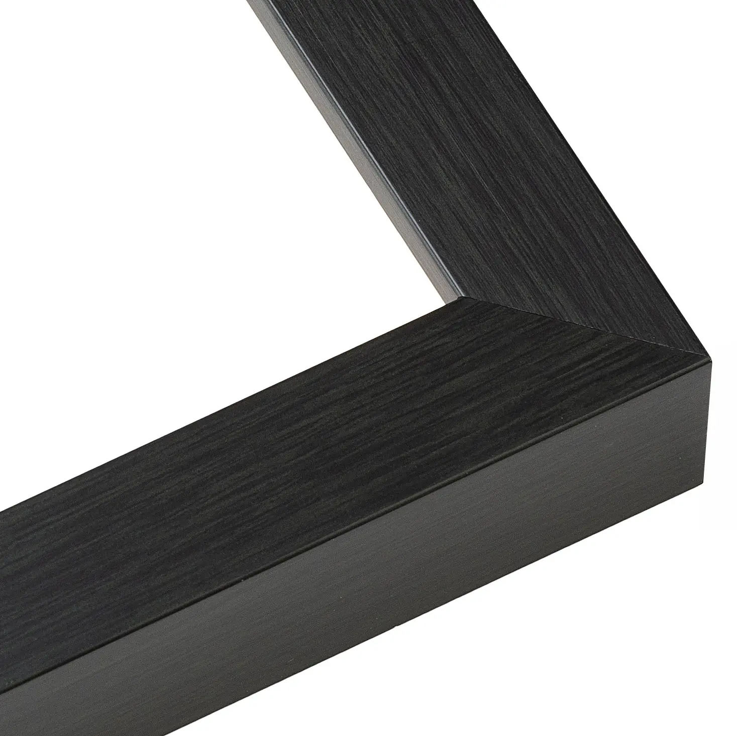Square Shadow Box 1" Depth Grey Picture Frame - UV Acrylic, Backing, Hanging Hardware