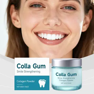 Collagen Tooth Powder, Daily Strong Smile Collagen Formula Tooth Powder, Hydroxyapatite Toothpaste Care Powder, Protects Gums and Teeth, Teeth Brightening, 50g/1.76oz