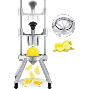 8-Section Commercial Easy Wedger Stainless Steel Blade Fruit Lime Slicer, Lemon Cutter for Home Bar Restaurant