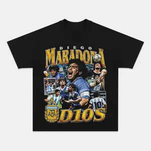 D. Maradona T-Shirt, Maradona Vintage Graphic Tees, Unisex Soccer Shirt, Sport Merch, Gift For Fan, Cotton Comfort Menswear Womenswear Streetwear