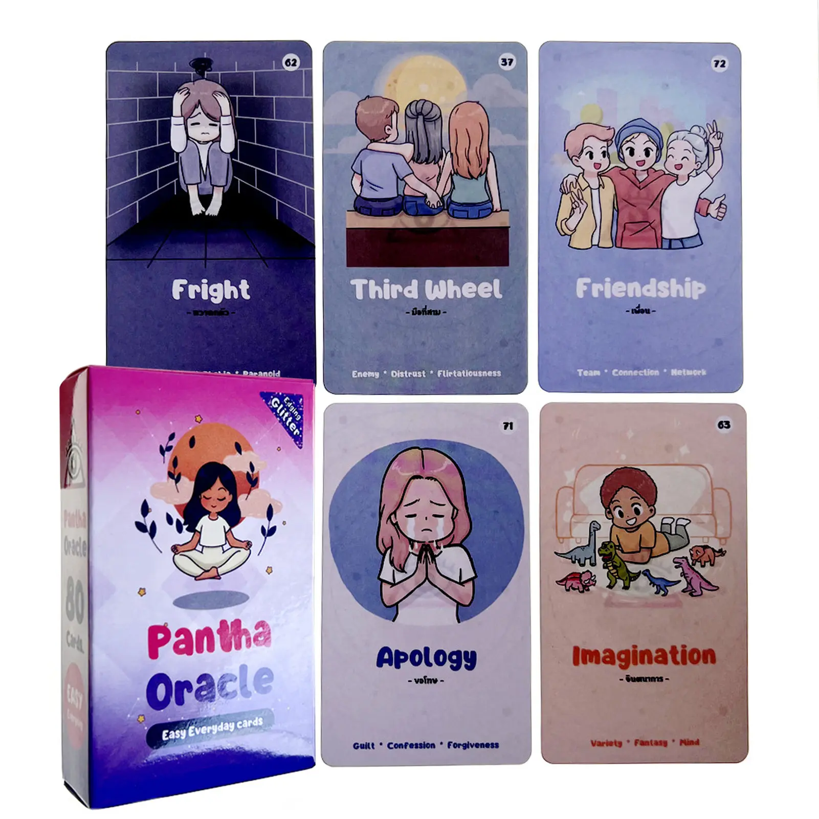 Pantha  cards Guidebook Card Game Tarot Deck with PDF New Beginner Divination  Party Game Occult
