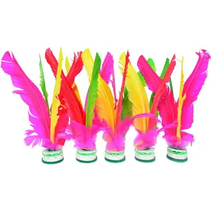 Kick Shuttlecock Chinese Jianzi Colorful Feather Foot Sports Outdoor Game