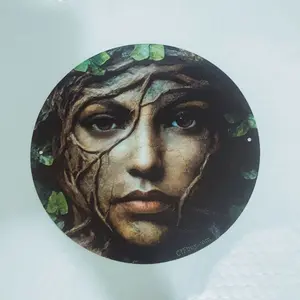 Tree Face Design Round Plaque, Vintage Metal Plaque, Wall Decor for Home Garden, Home Decor, Home Decoration, Room Decor, Garden Decor, Garden Accessories