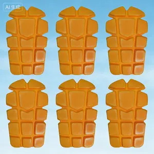 Knee Pad Inserts for Work Pants, 3 Pairs Strapless Knee Pads, Cargo Pants Knee Inserts, Gardening and DIY Protective Gear, Reusable Foam Padding, Yellow