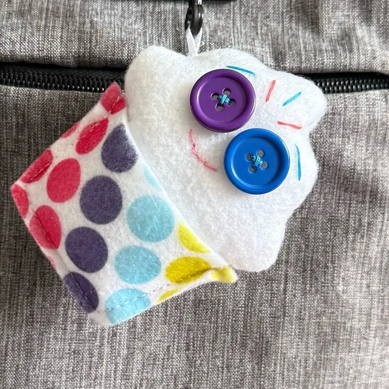 Coo-Coo Cupcake Keychain