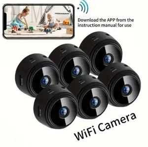2026 Hot Item DFM4/6pcs Mini Wireless Surveillance Camera with 2.4G WiFi, HD 1080P, Supports 128GB Cards, Night Vision, Audio, USB Power, Remote View, Wide-angle, Easy to Carry, for Home, Pet, Bedroom, Black Fridays. (Optional Monitoring Card Set)
