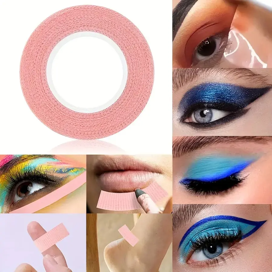 3 Rolls eyelash tape and 10 stickers, made of microporous breathable material, suitable for eyelash grafting, eye patch fixation, and eyelid lifting. The pink style has a gentle texture and is suitable for both professional use and daily care.