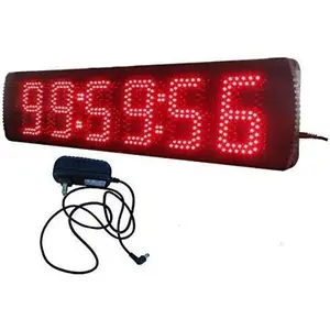 AZOOU 5-inch Hight Character Single Sided LED Sport Timing Clock Countdown/up Timer Red Color