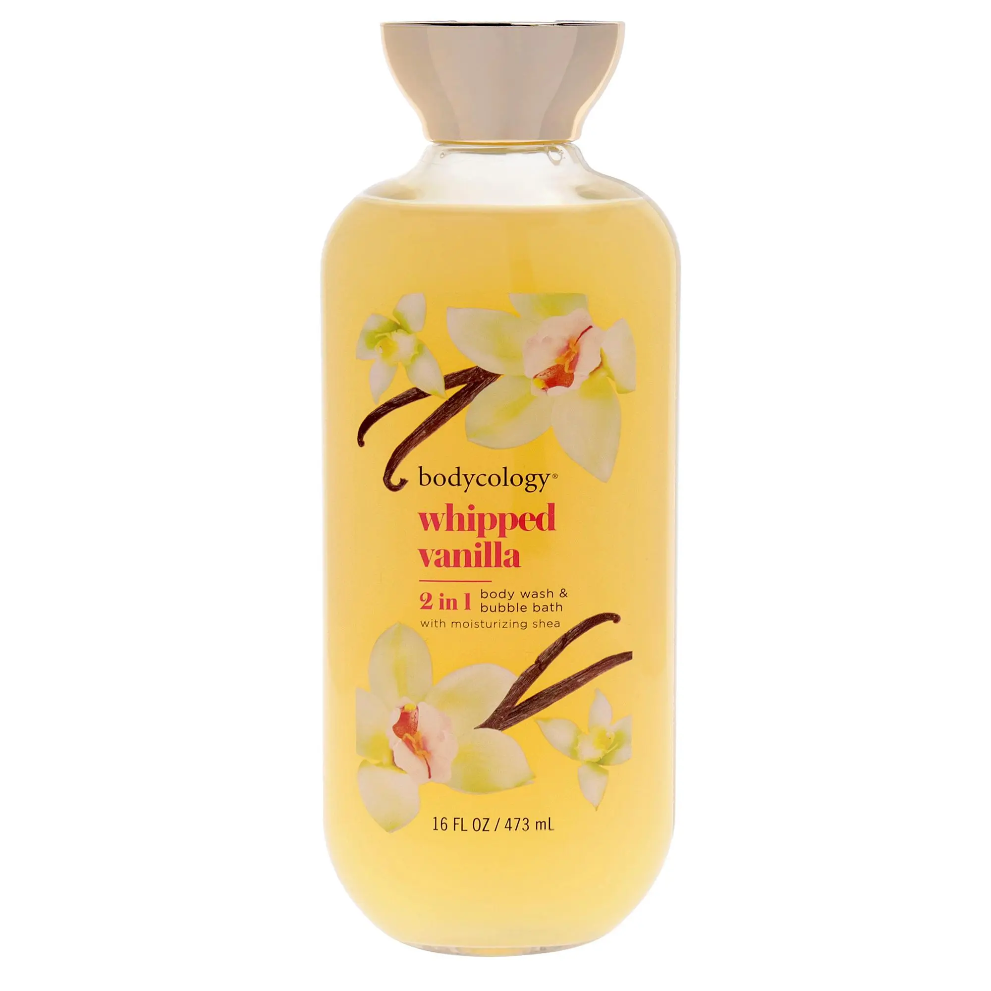 2 in 1 Body Wash and Bubble Bath - Whipped Vanilla by Bodycology for Women - 16 oz Body Wash