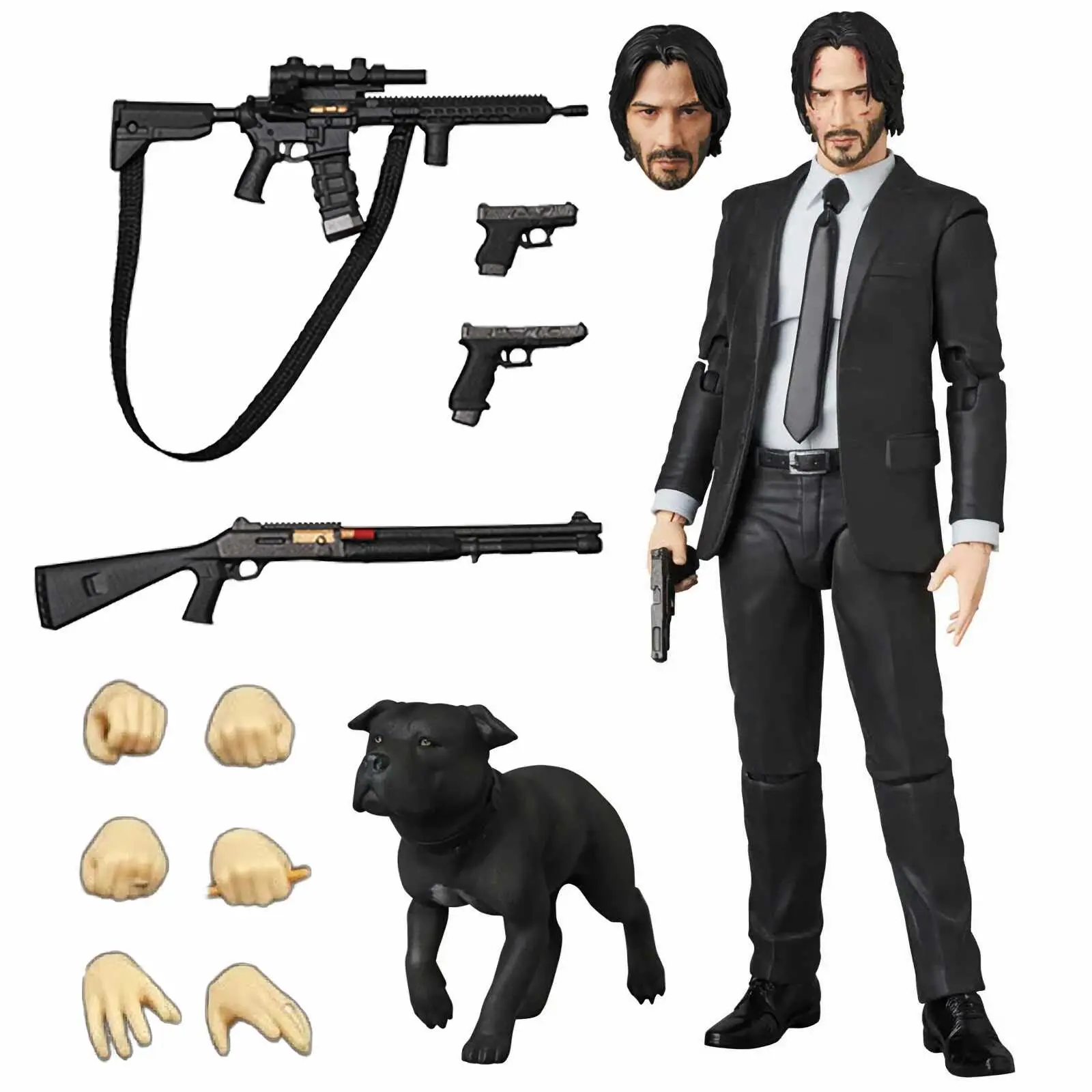 Wick John Action Figures Dog Keanu Reeves Baba Yaga Wick John: Chapter ...