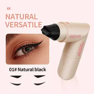 Rotating Eyeliner Stamp Pen – Dual-Head Design with Wing Stamp, Quick-Dry, Long-Lasting & Smudge-Proof for Easy Cat Eye, Sharp Winged Lines & All-Day Makeup Wear – Beginner Friendly Everyday Makeup Tool for Women