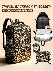 Wiz Air Cabin Bag 40*30*20cm, Travel Luggage Vacuum Compression Backpack with Vacuum Pump Combo Set, Tui Airways Carry-on Hand Luggage, Under-seat Cabin Bag, Laptop Backpack, Perfect Travel Bag