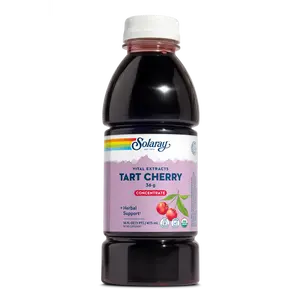 Solaray Tart Cherry Concentrate 16oz USDA Organic 36g Anthocyanins for Wellness Support No Added Ingredients