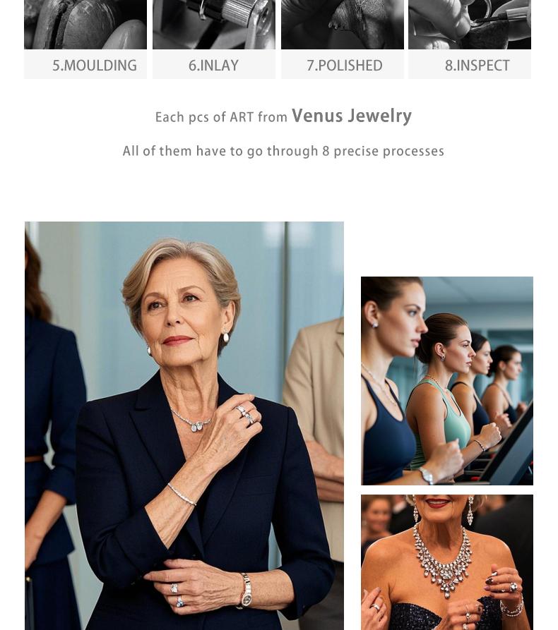 [Venus Jewelry] Synthetic Moissanite S925 Classic Six Prongs Ring Solitare Diamond Ring 2cct