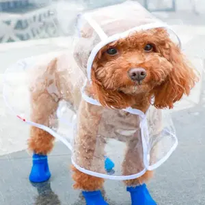Waterproof Transparent Outdoor Pet Raincoat for Dogs, Hooded Waterproof Jacket, Soft Hood, Ideal for Rainy Days, Rainy Weather, Perfect Gift for Pets