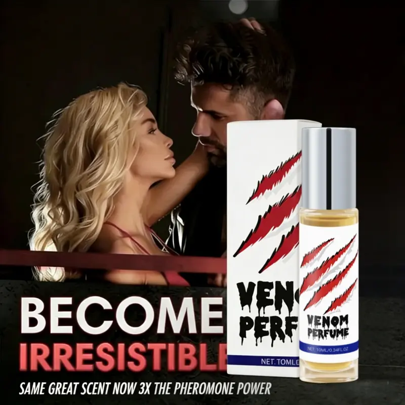 Men's Pheromone Rollerball Perfume Oil, Concentrated Fragrance, Captivating Fragrance, Aromatic Fragrances, Aromatic Woody Scent, Travel Portable, Ideal for Business, Parties, Dates, Stimulates Hormones