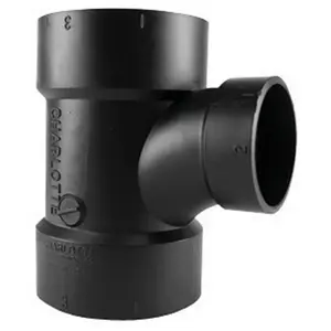 Charlotte ABS004011400HA 3 x 3x 2 in. Pipe Sanitary Tee