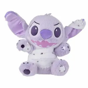 Disney Mischief Series – Bandage Stitch, Cape Wizard Winnie the Pooh Sitting Figurine (29 cm), Cute & Fun Collectible Plush, Perfect for Disney Fans & Collectors