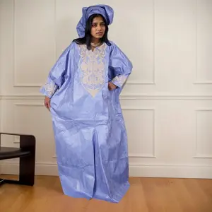 Women's Satin Abaya - 2025 Loose Fit Solid Color Modest Muslim Clothing, Bohemian Dubai African Caftan Marocain Boubou Djellaba Evening Party Dress, Solid Color Abaya