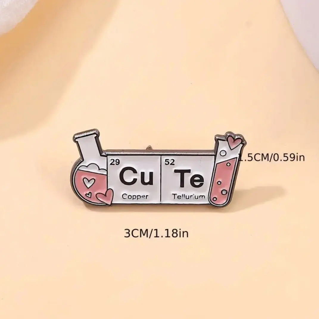 Cute chemistry enamel pin