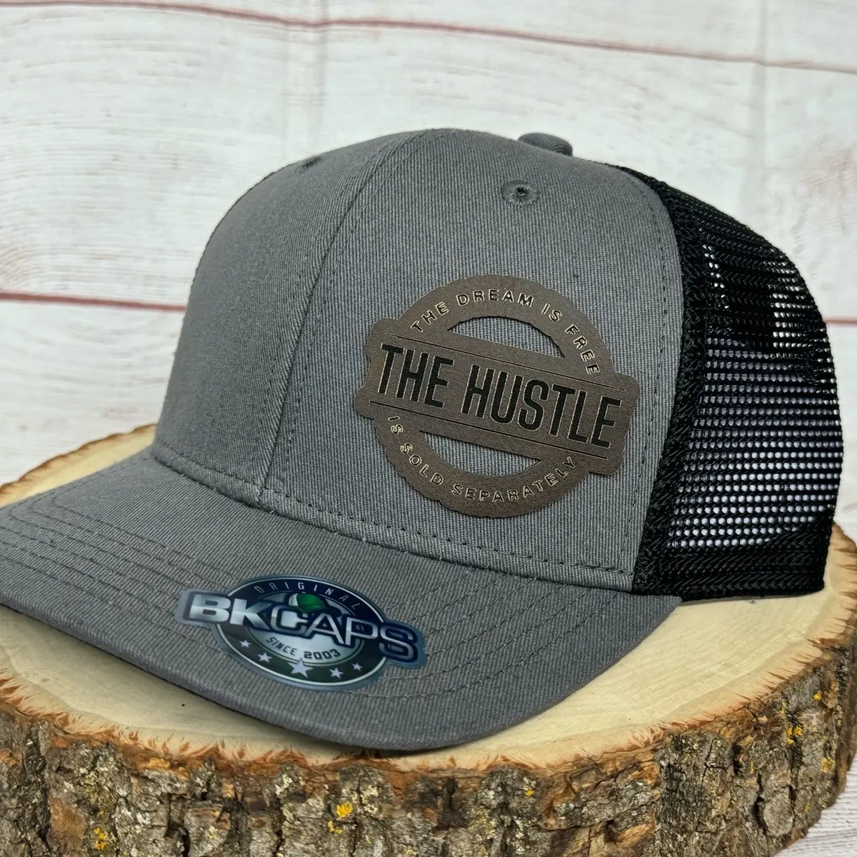 The Hustle hat collection / SnapBack trucker hat - funny and unique laser engraved