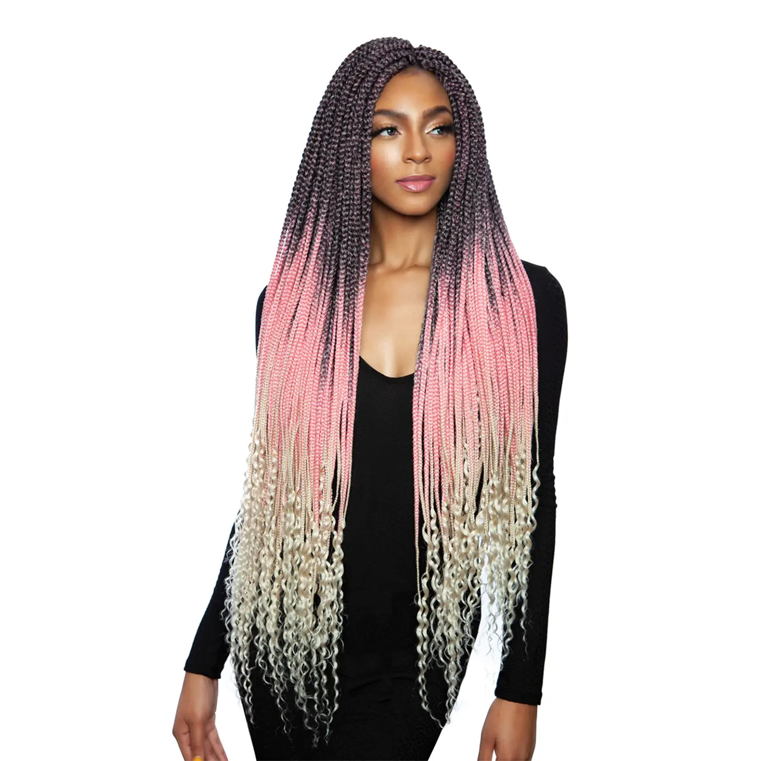 Mane Concept Pre-Stretched Crochet Braids, 32 Inch Hair Extensions for Long-Lasting Protective Braided Styles, Crochet Braids Style