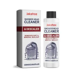 Jakehoe Shower Head Cleaner, Household Bathroom Mineral Scale Remover with Container for Home Care, Remover Bathroom Cleaners
