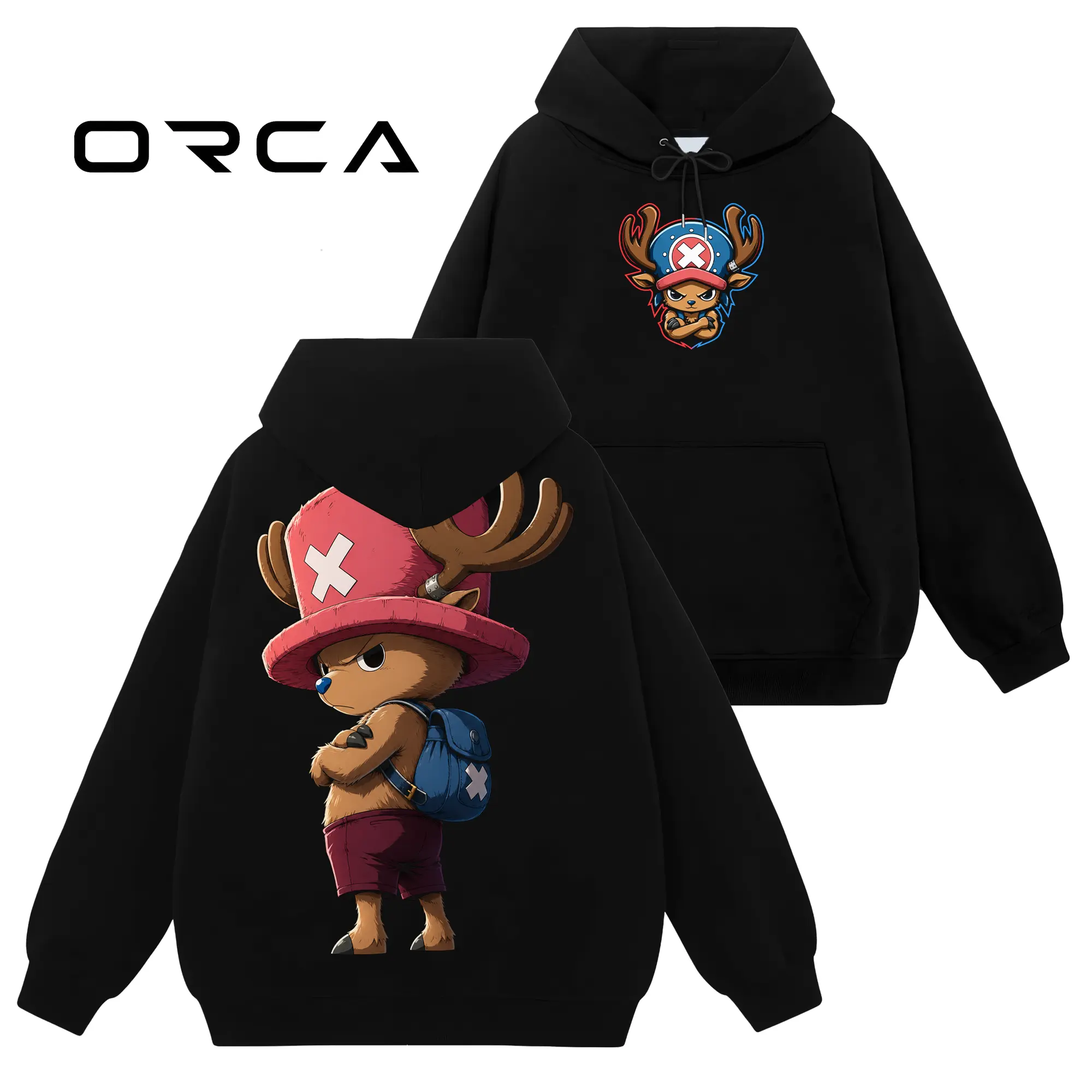 [Orca Fashion] Limited 1 Piece Tony Tony Chopper #3 Long Sleeve Hoodie Sweatshirt, Retro 90s Unisex Cotton Graphic Hoodie/Jumper, Drawstring, Cold Wash, Gift For Anime Manga Wibu, S-3XL