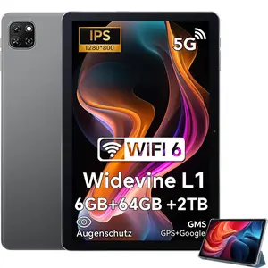 【DealsForYouDays 】10 Inch Tablet Android 13, 6GB RAM + 64GB ROM (TF 2TB) , Tablet Bluetooth 5.2 | 1280 x 800 IPS | WiFi 6 | 5MP + 8MP | 5100 mAh | Widevine L1 | Eye Care Mode Expandable