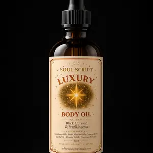 Black currant and Frankincense body oil