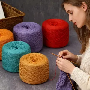 4pcs(1000g Multi-Ply Knitting Yarn, Delicate and Soft, Bright Colors, Uniform Gauge, Warmand Suitable for Beige, Used for Knitting/Crocheting Sweaters, Shawls, Coasters, Carpets,Scarves, Hats, Shoes, Bags- Perfect for Beginners to Experienced Crafters)