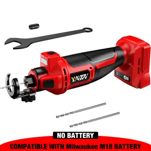 Cordless Drywall Cut-Out Tool for Milwaukee M18 Battery, 3 Speed Adjustable Brushless Rotary Saw with Up to 30000 RPM, Compact Spiral Saw Kit for Cutting Wood Drywall,Sheetrock,Wood, (Bare Tool Only)